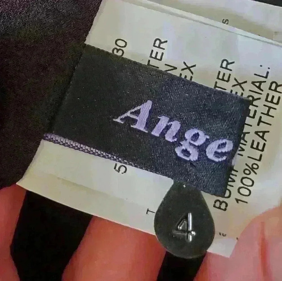 Angel Eyes black sleeveless dress with leather  upper chest. Size 4 - Picture 8 of 12